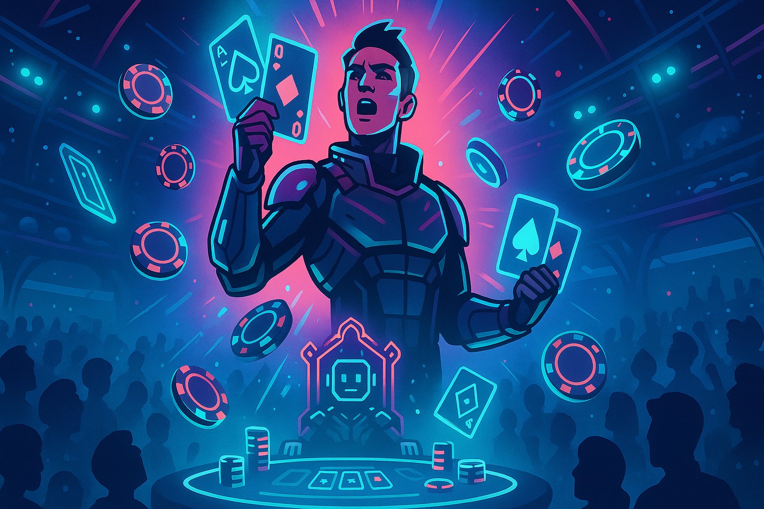 Meja Caribbean Stud Poker langsung di nixtoto dengan dealer dan antarmuka permainan